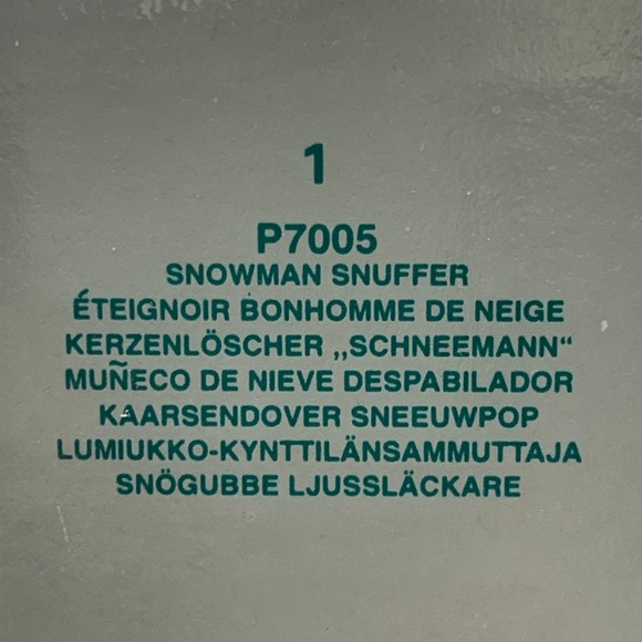 PartyLite Snowman Snuffer Candle Accessory Holiday Decor P7005 w/ Box - Picture 2 of 9